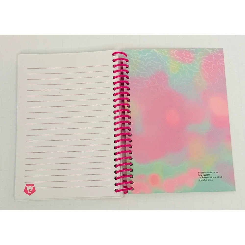 Netflix K-Pop Demon Hunters Spiral Notebook Saja Boys Pink Lined Pastel Journal